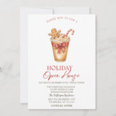 Christmas Drink Gingerbread Holiday Open House  Kaart (Voorkant)