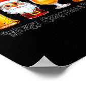Christmas Drinking Merry Christmas Santa Beer  Poster (Hoek)