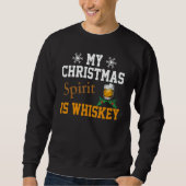 Christmas Drinking Whiskey Liquor Drinker Saying Trui (Voorkant)
