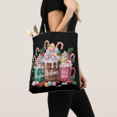 Christmas Drinks Pink Coquette Gingerbread Coffee  Tote Bag (Dichtbij)