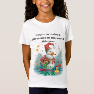 Christmas Duck maakt dit jaar een verschil T-shirt