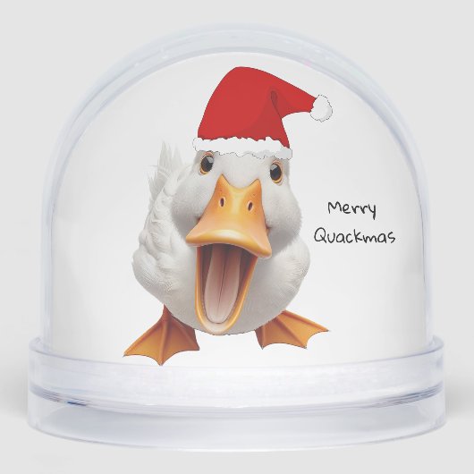 Christmas Duck Snow Globe Sneeuwbol (Voorkant)