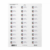 CHRISTMAS E BRIEF / SANTA MET CHRISTMAS TREE ETIKET (Full Sheet)