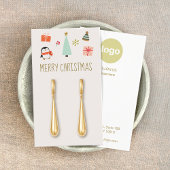 Christmas Earring Logo Display Kaart