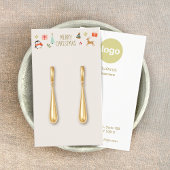 Christmas Earring Logo Display Kaart