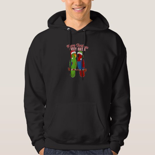 Christmas Eclectus parrot for bird Hoodie (Voorkant)