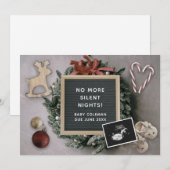 Christmas Editable Baby Sonogram Zwangerschap Aank Aankondiging (Voorkant / Achterkant)