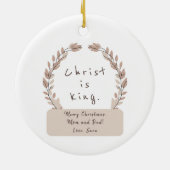 Christmas | Een koning zo helder | Jezus | Neutral Keramisch Ornament (Achterkant)