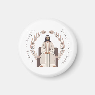 Christmas Een koning zo helder Jezus Neutral Magneet