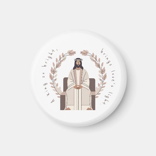 Christmas | Een koning zo helder | Jezus | Neutral Magneet (Voorkant)