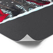 Christmas Electric Guitars Metalhead Guitarist Xma Poster (Hoek)