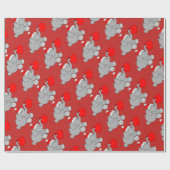 christmas elefante cadeaupapier (Vlak)