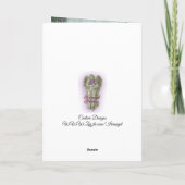 Christmas elegance card gold and red Victorian Feestdagen Kaart (Achterkant)