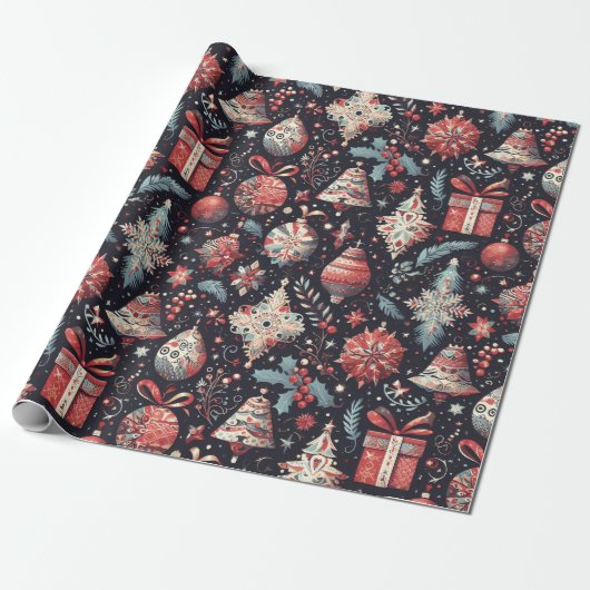 Christmas Elegance n17 Cadeaupapier (Uitgerold)