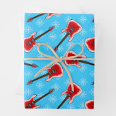 Christmas elektrische gitarist Pattern Inpakpapier Vel (In situ)