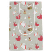 Christmas Elements Angels Birdies Medium Cadeauzakje (Achterkant)