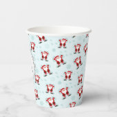 Christmas Elements Santa Claus Paper cup Papieren Bekers (Achterkant)