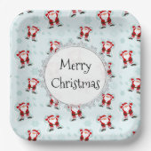 Christmas Elements Santa Claus Papieren Bordje (Voorkant)