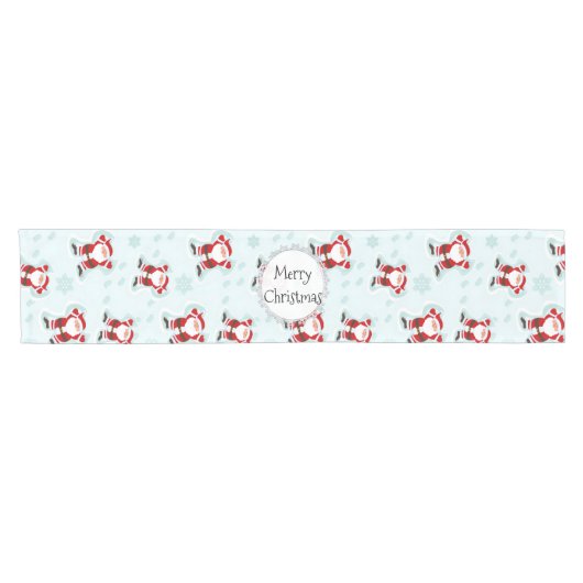 Christmas Elements Santa Claus Table Runner Korte Tafelloper (Horizontaal)