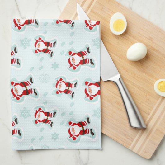 Christmas Elements Santa Claus Theedoek (Quarter Fold)