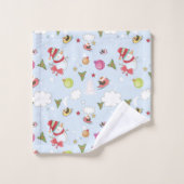 Christmas Elements Snowman Pattern  Bad Handdoek (Wasdoekje)