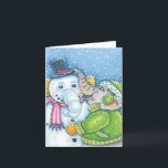 CHRISTMAS ELEPHANT BOUWT CUTE PACHYDERM SNOWMAN FEESTDAGEN KAART<br><div class="desc">ZENDT KLEINE EN GOEDE WISSEN MET EEN CHEERFUL SNEEUWELEPHANT KAART/ENVELOPE Blank * Aanpassen ... ..Zoek overeenkomende items met Susan Brack-Design</div>