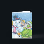 CHRISTMAS ELEPHANT BOUWT CUTE PACHYDERM SNOWMAN FEESTDAGEN KAART<br><div class="desc">STUURT KLEINE EN GOEDE WISSEN MET EEN CHEERFUL SNEEUW ELEPHANT KAART/ENVELOPE Blank * Aanpassen ... ..Zoek overeenkomende items met Susan Brack-Design</div>