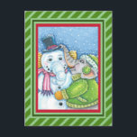 CHRISTMAS ELEPHANT BOUWT CUTE PACHYDERM SNOWMAN FEESTDAGENKAART<br><div class="desc">STUURT KLEINE EN GOEDE WISSEN MET EEN CHEERFUL SNEEUWELEPHANT BRIEFKAART * Aanpassen ... ..Zoek overeenkomende items met Susan Brack-Design</div>