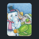 CHRISTMAS ELEPHANT BOUWT CUTE PACHYDERM SNOWMAN MAGNEET<br><div class="desc">DELEN KLEINE EN GOEDE WISSEN MET EEN CHEERFUL SNEEUWELEPHANT MAGNET * Aanpassen ... ..Zoek overeenkomende items met Susan Brack-Design</div>