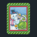 CHRISTMAS ELEPHANT BOUWT CUTE PACHYDERM SNOWMAN MAGNEET<br><div class="desc">DELEN KLEINE EN GOEDE WISSEN MET EEN CHEERFUL SNEEUWELEPHANT MAGNET * Aanpassen ... ..Zoek overeenkomende items met Susan Brack-Design</div>