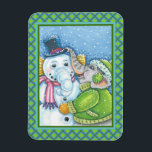 CHRISTMAS ELEPHANT BOUWT CUTE PACHYDERM SNOWMAN MAGNEET<br><div class="desc">DELEN KLEINE EN GOEDE WISSEN MET EEN CHEERFUL SNEEUWELEPHANT MAGNET * Aanpassen ... ..Zoek overeenkomende items met Susan Brack-Design</div>