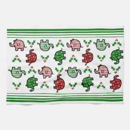 Christmas Elephant Kitchen Towel Theedoek