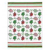 Christmas Elephant Pattern Tablecloth Tafelkleed (Voorkant)