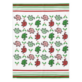 Christmas Elephant Pattern Tablecloth Tafelkleed