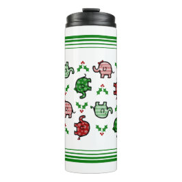 Christmas Elephant Tumbler Thermosbeker
