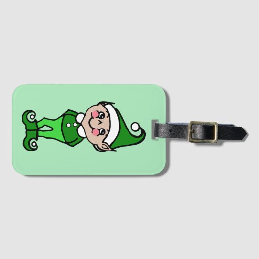 Christmas Elf Bagagelabel (Voorkant (horizontaal))