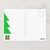 Christmas Elf Briefkaart - Gestreept cadeaupakket (Achterkant)