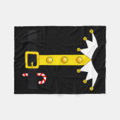 Christmas Elf Costume  Fleece Deken (Voorkant (Horizontaal))