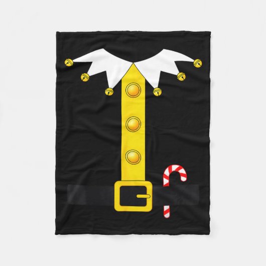 Christmas Elf Costume  Fleece Deken (Voorkant)