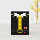 Christmas Elf Costume  Kaart (Gele Bloem)