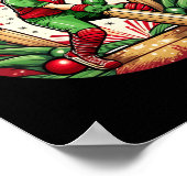 Christmas Elf Cricket  Poster (Hoek)