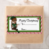 Christmas Elf D5 :: Fantasy Christmas Gift Label (Insitu)