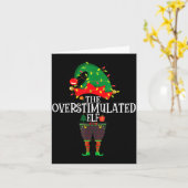 Christmas Elf Family Matching Group The Elf Overst Kaart (Gele Bloem)