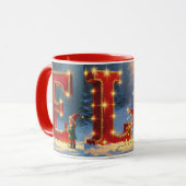 Christmas ELF Festive Holiday Coffee Mug Mok (Voorkant links)