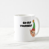  Christmas Elf, Go Elf Yourself  Koffiemok (Voorkant rechts)