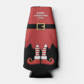 Christmas Elf Holiday Red Flesjeskoeler (Voorkant)