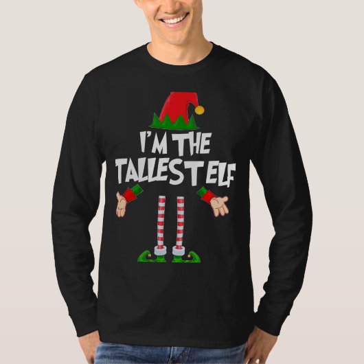 Christmas Elf  I'm The Tallest Elf Matching Xmas T-shirt (Voorkant)