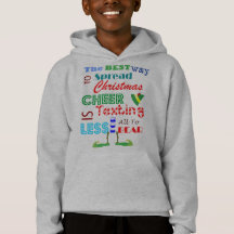 Christmas Elf Kinder Hoodie Sweatshirt voor Jongen