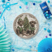 Christmas Elf Labrador Retriever Puppy Papieren Bordje (Feest)