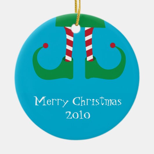 Christmas Elf Legs Ornament (Voorkant)